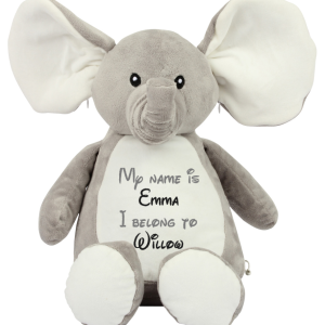 Large Personalised Elephant Teddy