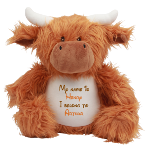 Large Personalised Highland Cow Teddy