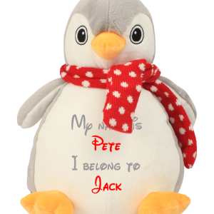 Large Personalised Penguin Teddy