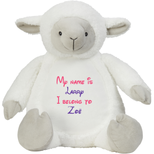Large Personalised Lamb Teddy
