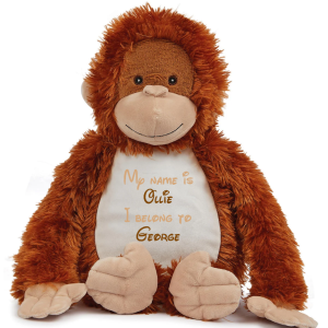 Large Personalised Orangutan Teddy
